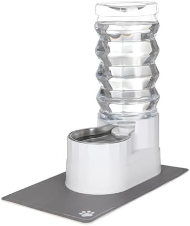 RIZZARI 9L elevated stainless steel dog water dispenser for large and senior dogs